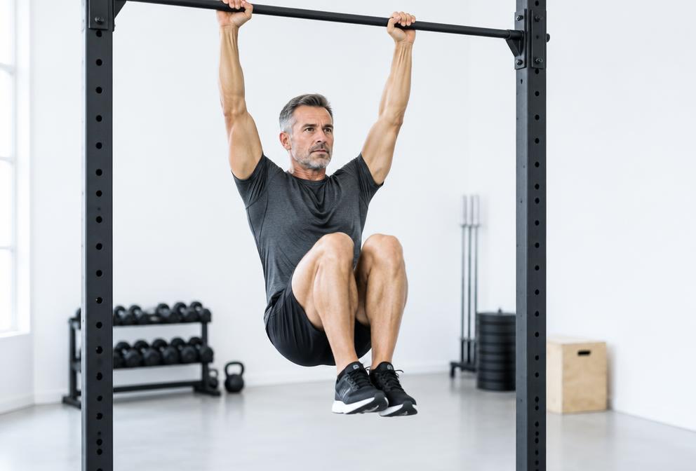 Hanging knee raises